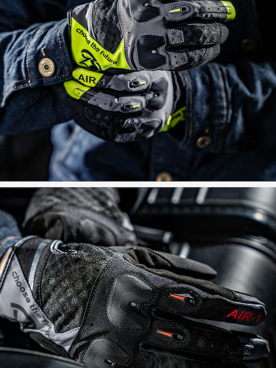 Alien Snail T1 Men's Motorcycle Gloves All Seasons Black