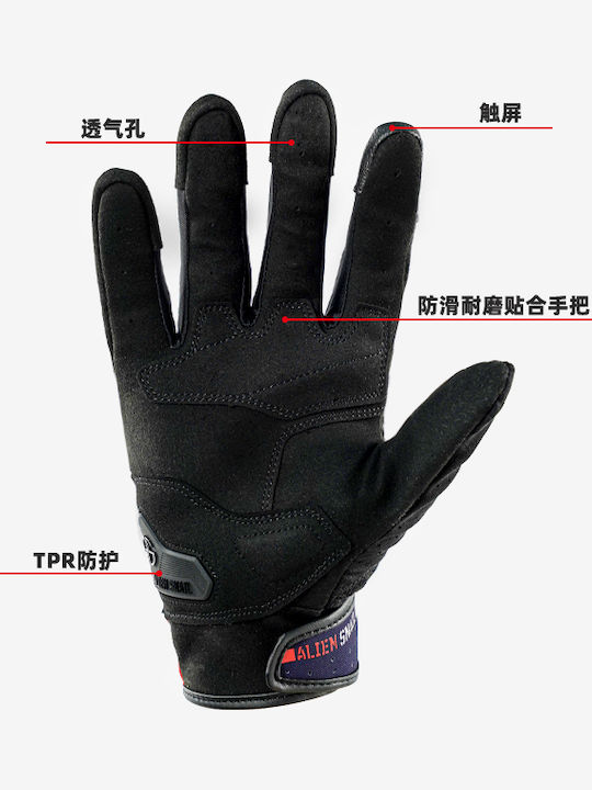 Alien Snail T1 Men's Motorcycle Gloves All Seasons Black