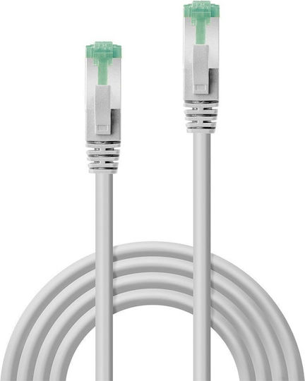 Lindy S/FTP Cat.6a (Gigabit) Καλώδιο Δικτύου Ethernet 3m Γκρι