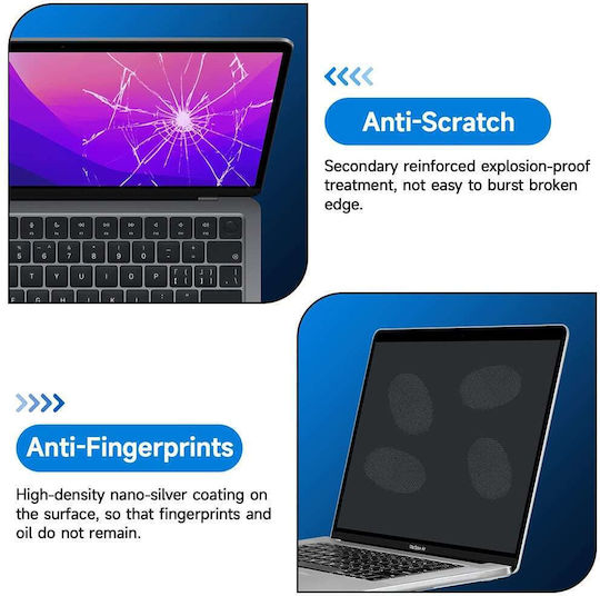 Techsuit Visionprox Anti-blue Light Macbook Pro 13" 2016 2018 2019 2020 2022 Matte Clear