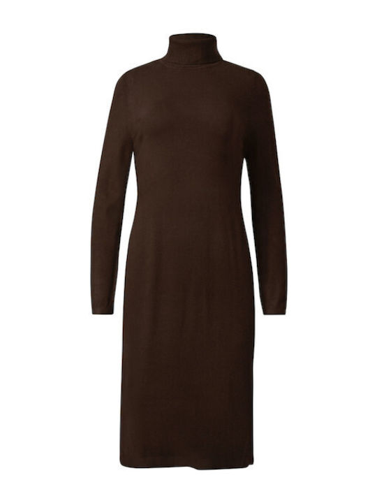 Midi Damenkleid Braun