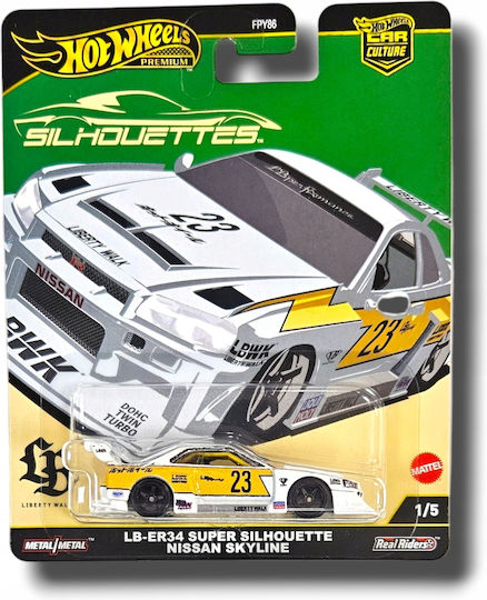 Hot Wheels Premium Super Silhouette Nissan Skyline Car 1:64 for Ages 3+