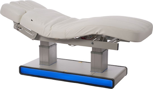Weelko Spa Muse Metallic White Massage and Physiotherapy Bed 198.5x74cm