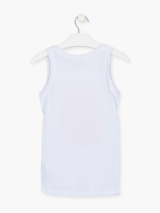 Kids Top Sleeveless White