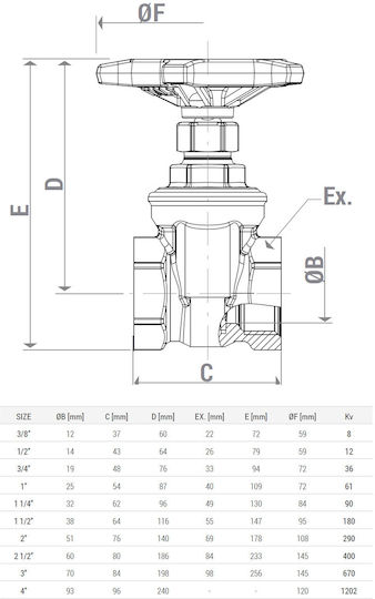 Giacomini R55y004 Клапан Кран От Месинг 3/4” Вътрешна Резба 16 Бар 110°c