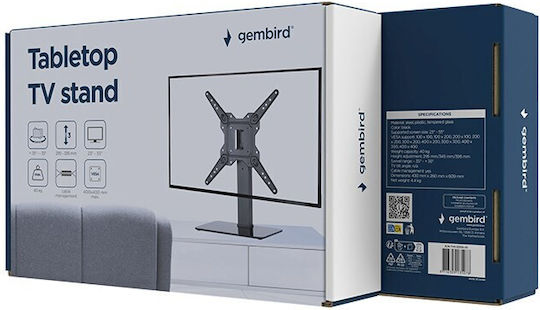 Gembird TVS-D55S-01 Настолна стойка за телевизор до 55" Черен