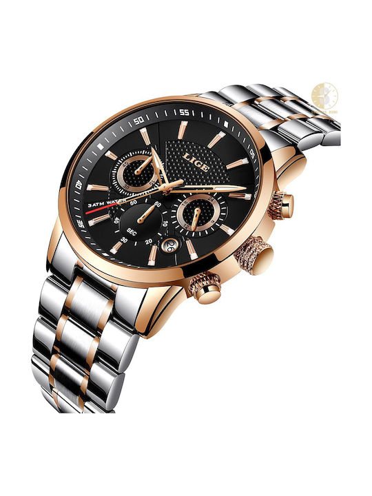 Lige Uhr Batterie mit Metallarmband