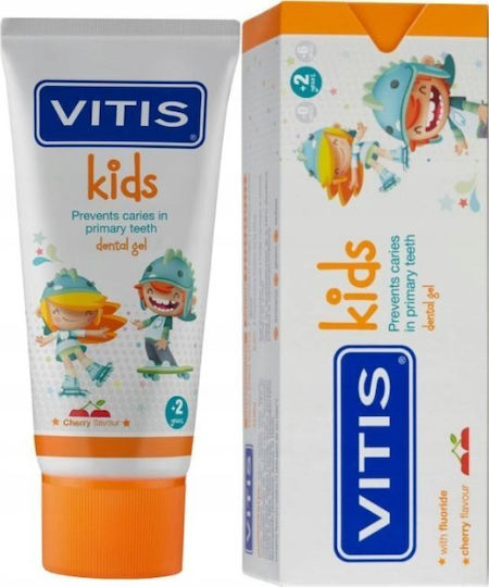 Vitis Baby-Zahnpasta Für 2+ Jahre Mit Kirsch Geschmack 50ml