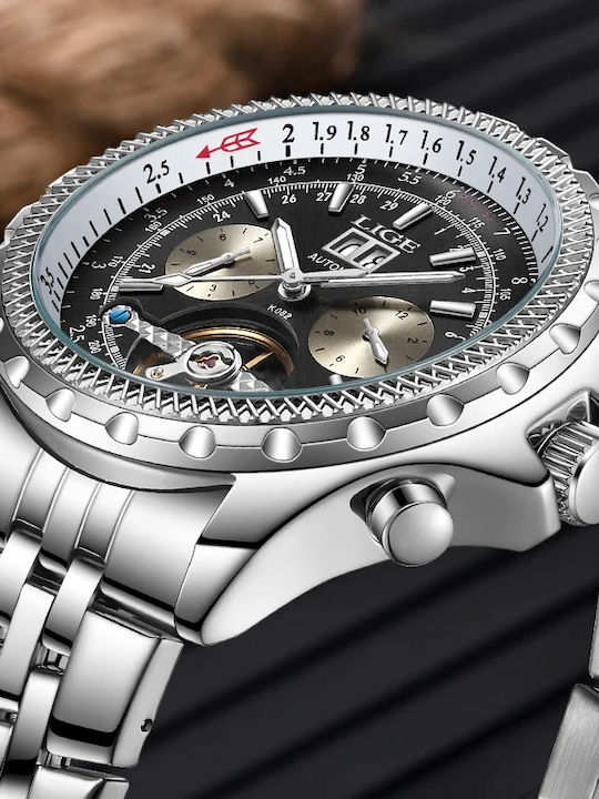 Lige Uhr Automatik mit Metallarmband
