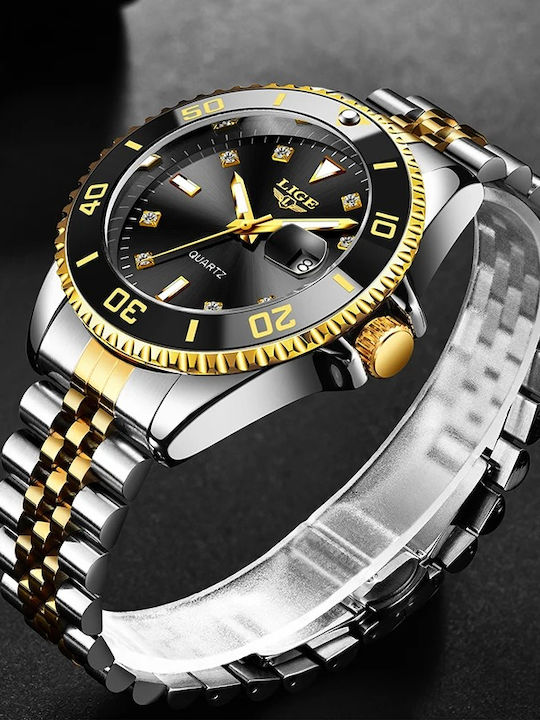 Lige Uhr Automatik mit Metallarmband