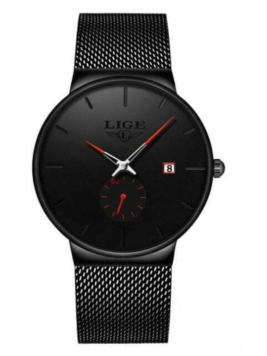 Lige Damen Uhr mit Schwarz Metallarmband