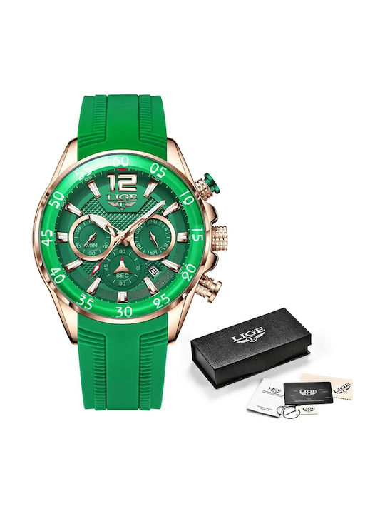 Lige Damen Uhr mit Grün Metallarmband
