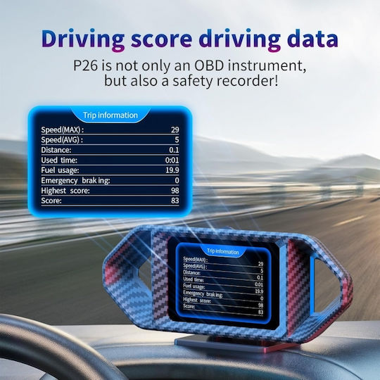 Pyramid Instrument de diagnosticare auto Digital OBD 2 cu Cablu