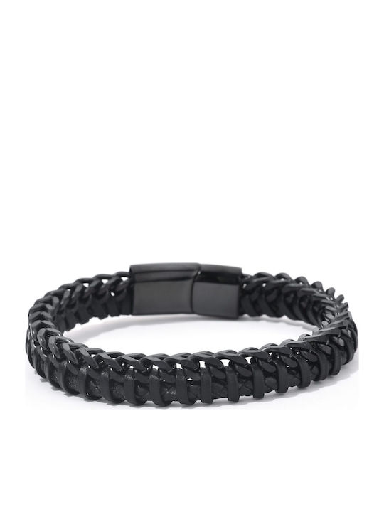 Toro Nero Brățară Pentru Bărbați Din Piele 21cm