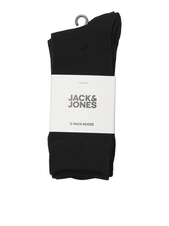 Jack & Jones Ανδρικές Κάλτσες Black 3Pack Jack & Jones Ανδρικές Κάλτσες Black 3Pack