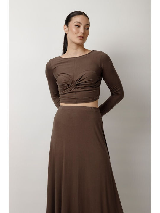 Maxi Φούστα Brown
