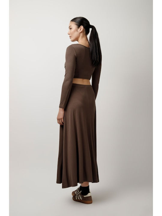 Maxi Φούστα Brown