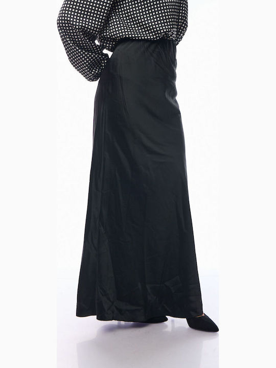 Satin Skirt Black