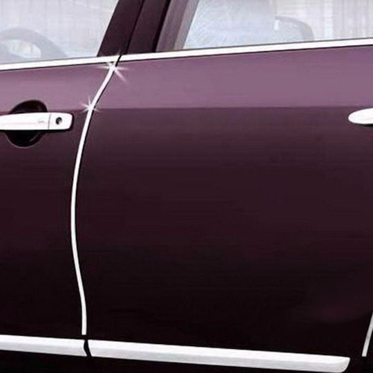 U-shaped Car Ornament Roll Edges Vent Grille 15m Linear Silver Chrome Color