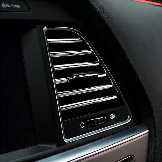 U-shaped Car Ornament Roll Edges Vent Grille 15m Linear Silver Chrome Color