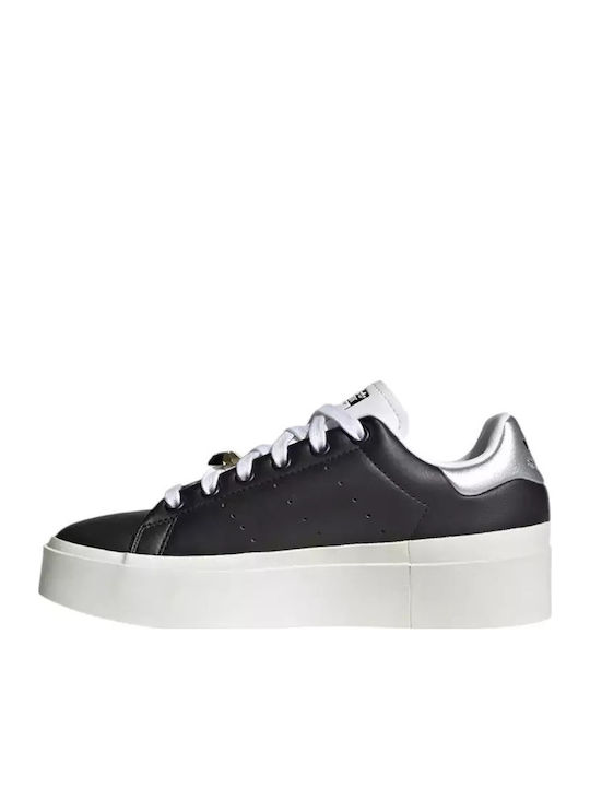 Stan Smith Bonega Damen Flatforms Sneakers Core Black / Cloud White / Gold Metallic