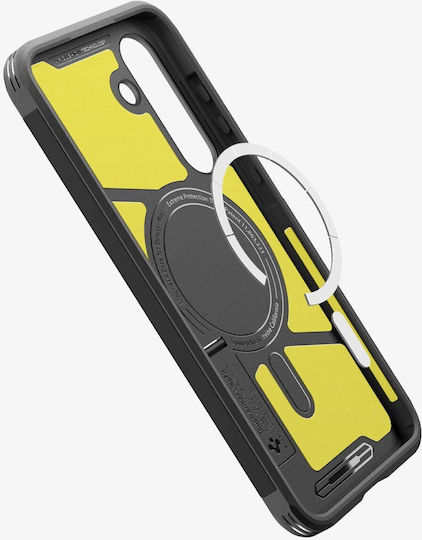 Spigen Tough Armor Magsafe Задна корица Силикон / Пластмаса 2мм Черен (Galaxy S25 FE)