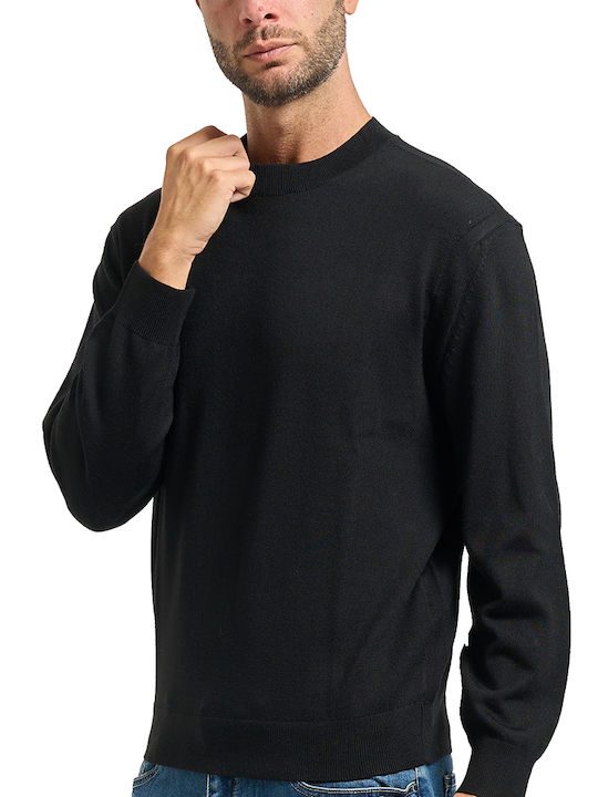 Herrenblusen Langarm Schwarzes Pullover