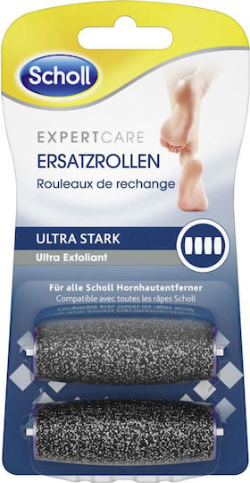 Set 2 Replacement Heads Scholl Expertcare Electronic File Ultra Hard Grit Diamond Crystals Gray
