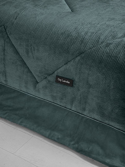 Guy Laroche Sherpa Comforter Double 180x240cm Moore Emerald