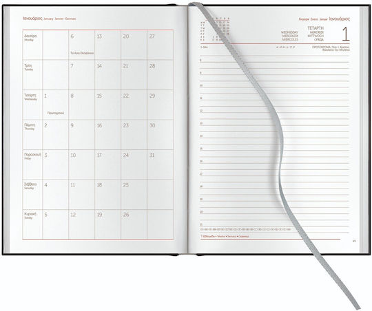 Diary Theofylaktos 2026 Daily 14.5x20.5 Amsterdam Chianti Elephant 68969.d11