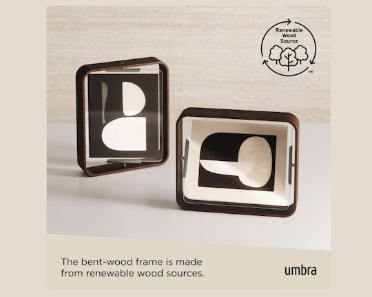 Umbra Bellwood 10x15 Die Drehbare Doppelbildrahmen Mit Walnuss-Finish