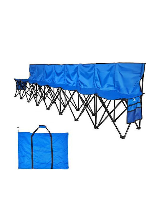 Metallisches Blau Gartenbank Outdoor-Sofa