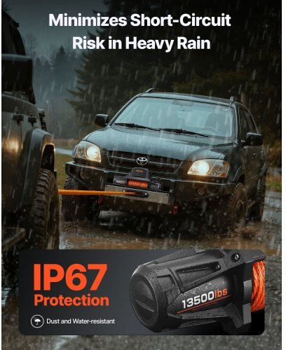 Vevor Electric 4x4 Car Winch 12V with Towing Capacity 6100kg