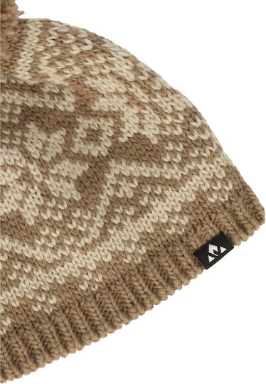 Beanie Unisex Beanie Knitted in Brown color