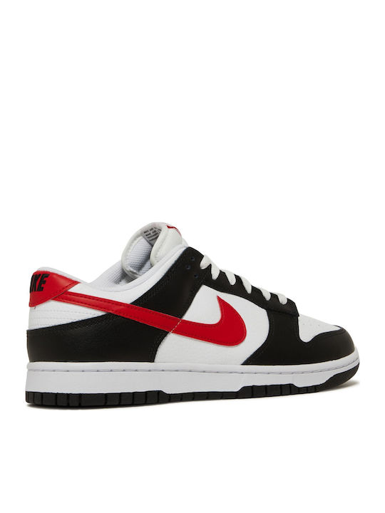 Dunk Sneakers Cu Talpă Joasă Retro Pentru Bărbați Negri / Albi / Roșii Universitate