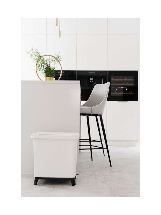 Prosperplast Kunststoff Mülleimer Grau 10lt