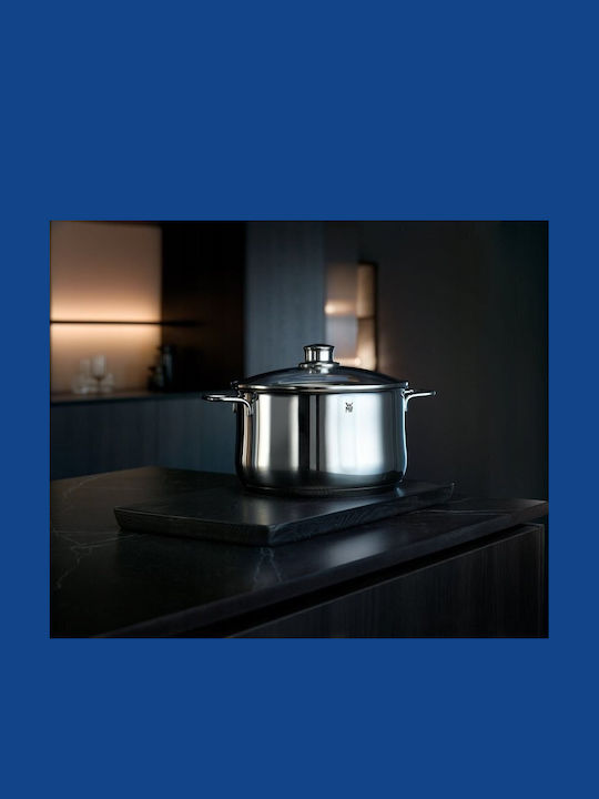 WMF Diadem Plus Pots Set of Stainless Steel with No Coating Silver 5pcs