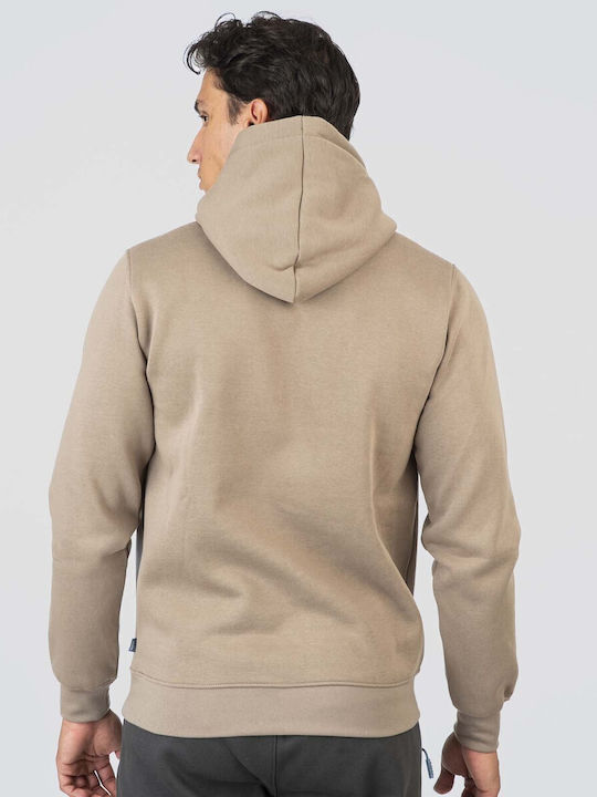 Φούτερ με Κουκούλα Dk Beige