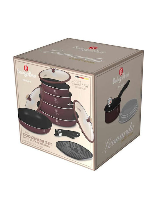 Berlinger Haus Leonardo Nordic Collection Cookware Set of Aluminum with Non-stick Coating 13pcs