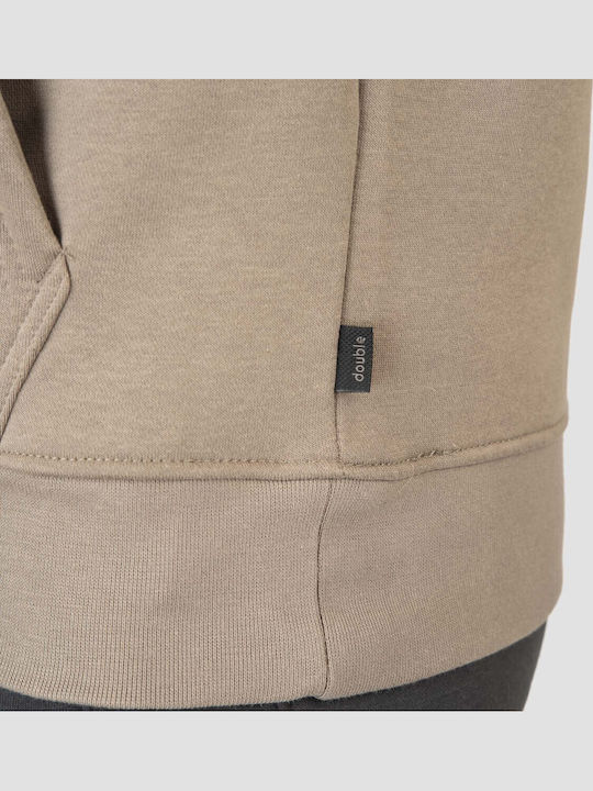 Φούτερ με Κουκούλα Dk Beige