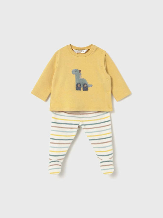 Kids' Set with Pants Winter 2pcs Yellow