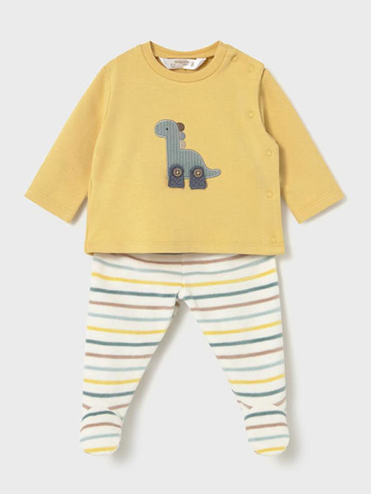 Kids' Set with Pants Winter 2pcs Yellow