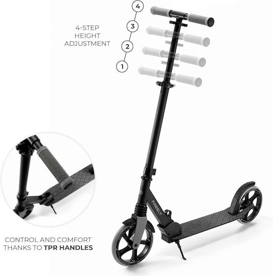 Kinderkraft Kids Scooter Foldable Freely 2-Wheel For 5+ Years Black