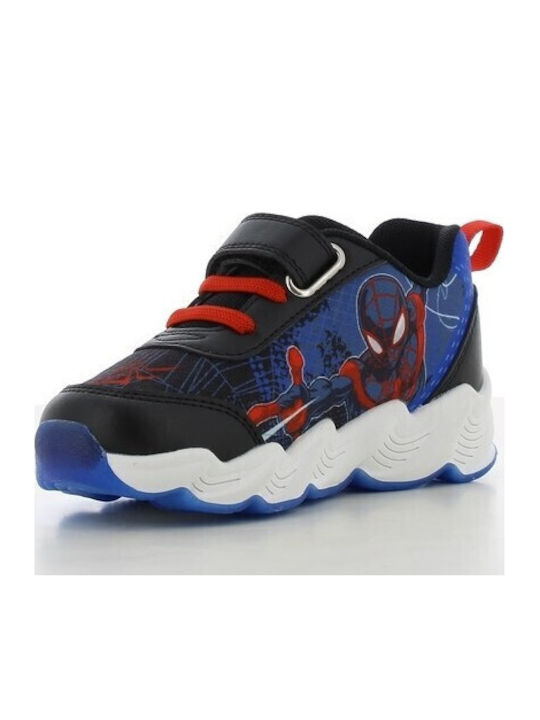 Kids Sneakers with Scratch & Lights Black