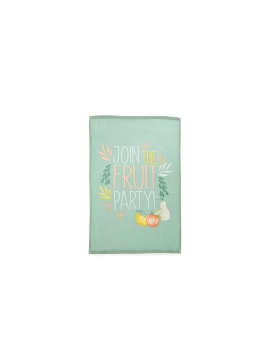 Nef-Nef Homeware FRUIT PARTY Tea Towel from 100% Cotton in White Color 40x60cm