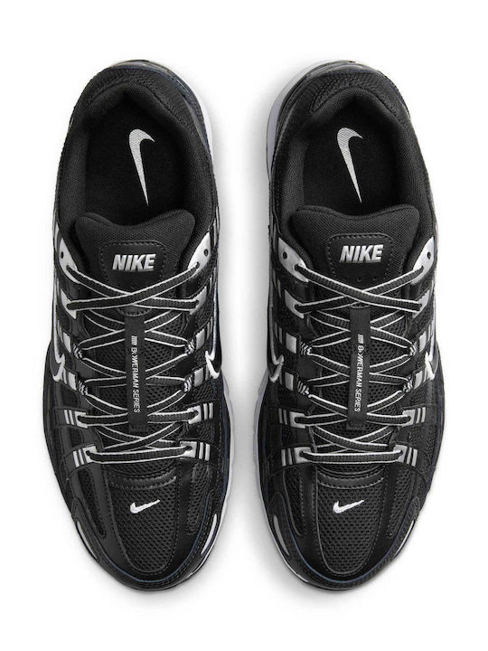 P-6000 Herren Sneakers Black / Black-white-metallic Silver