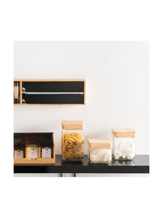 Atmosphera Pasta Jar with Lid Glass Transparent 1250ml 1 Piece