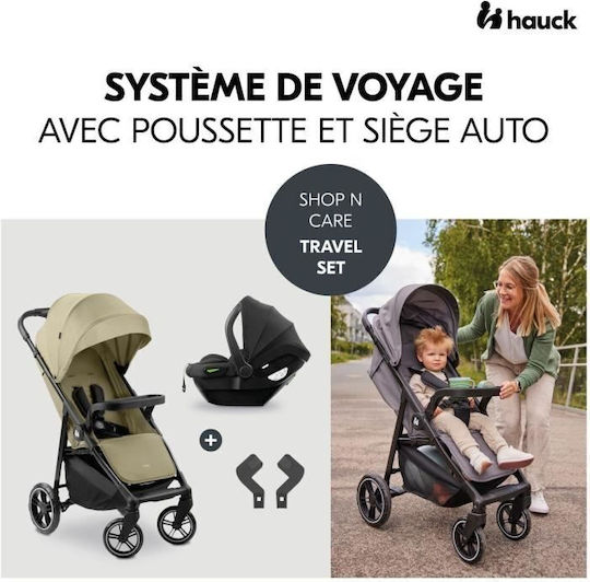 Hauck Shop 'n Care Καρότσι 2 σε 1 Kατάλληλο για Nεογέννητο Olive 8.5kg