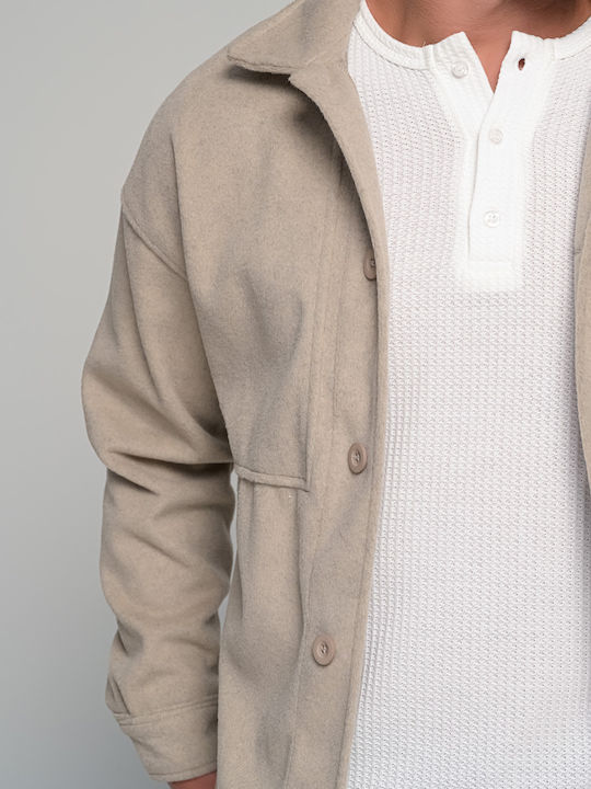 Herren Jacke Beige
