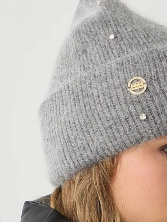 Beanie Frauen Beanie Gestrickt in Gray Farbe